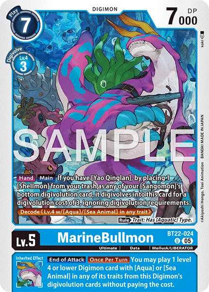 Digimon Karte [BT22-024] MarineBullmon - Game.kiwi